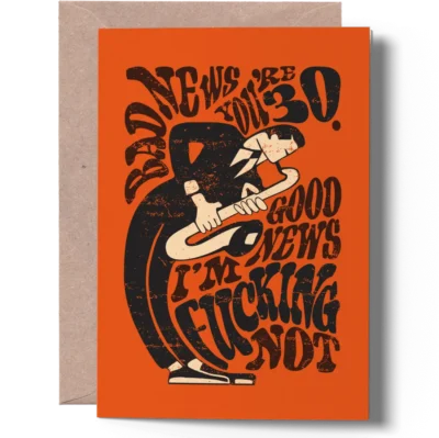 Funny 30th Birthday Card