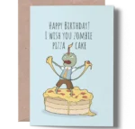 Funny Pizza Birthday Card