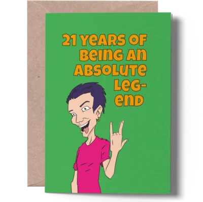 21st Birthday Card for Brother