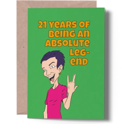 21st Birthday Card for Brother