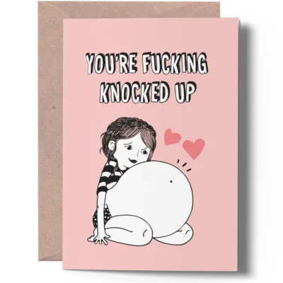 Funny Pregnancy Congratulations Card