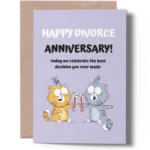 Funny Divorce Anniversary Card