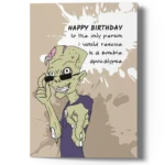 Funny Zombie Birthday Card for Best Friend