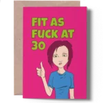 Funny 30th Birthday Card for Her