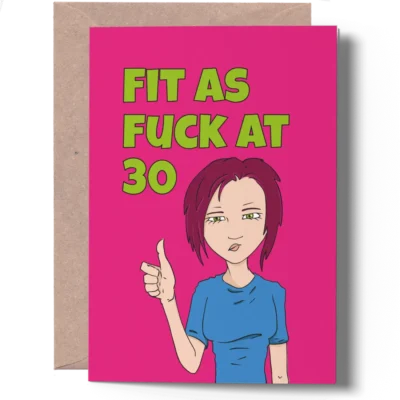 Funny 30th Birthday Card for Her