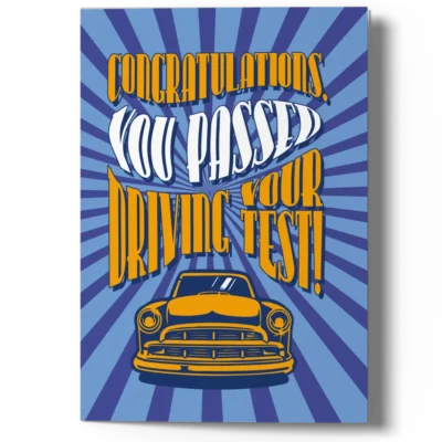 Congratulations Driving Test Card