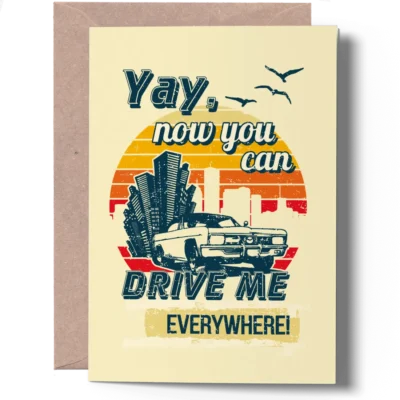 Funny Passed Driving Test Card