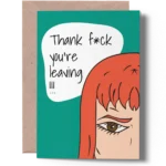 Rude Leaving Card for Him