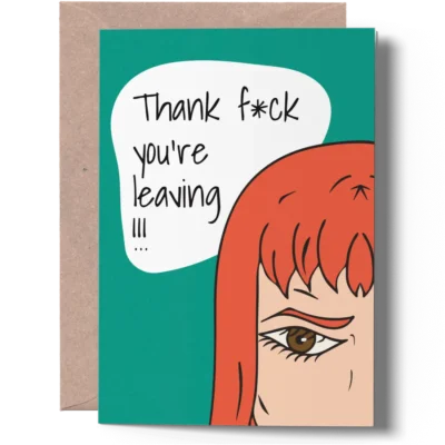 Rude Leaving Card for Him