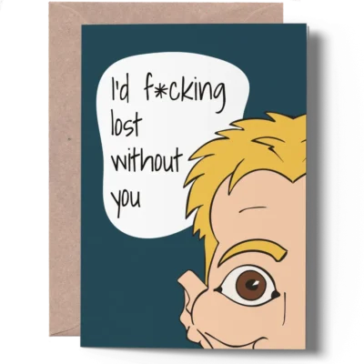 Rude Thinking of You Card for Her