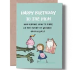 Funny Birthday Card for Mom