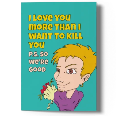 funny I love you card