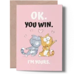 funny engagement card for him