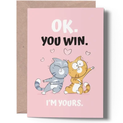 funny engagement card for him