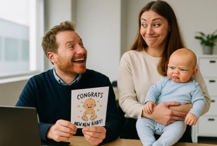 baby card message for coworker