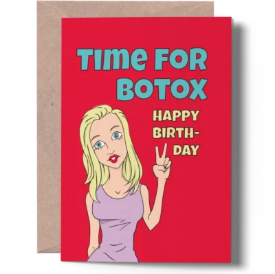 Botox Birthday Card joygreets funny botox birthday card