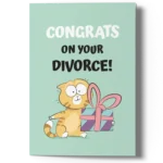funny divorce congratulations card