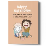 funny zombie birthday card