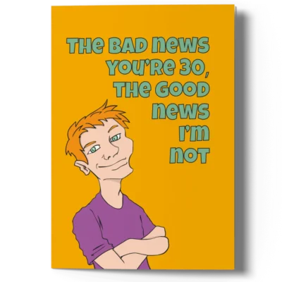 funny 30th birthday card