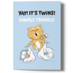 new baby card for twins