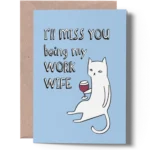 work wife leaving card