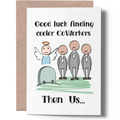 Good Luck in Your New Job Card joygreets funny goodbye card for coworker