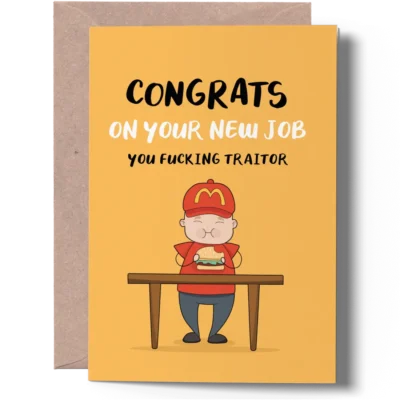 rude leaving card for colleague