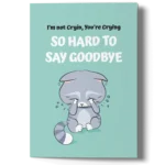 cute goodbye card
