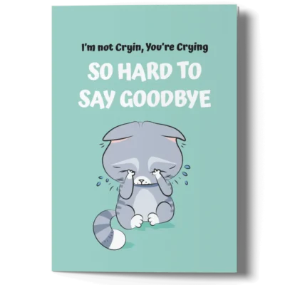 cute goodbye card