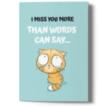 cute I miss you card