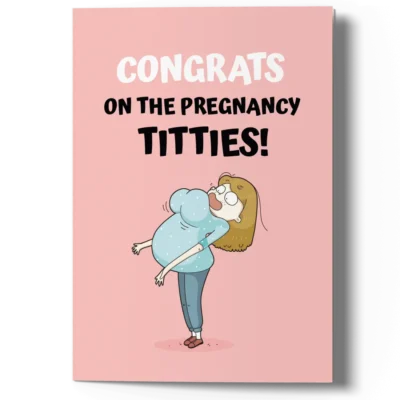 funny pregnancy card for friend