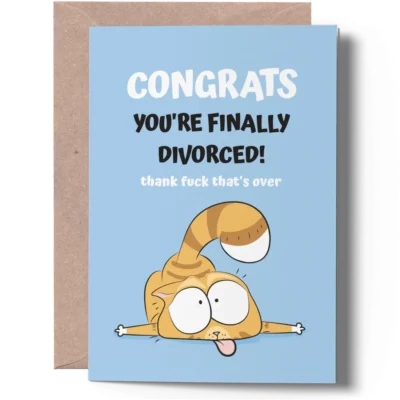 funny divorce card