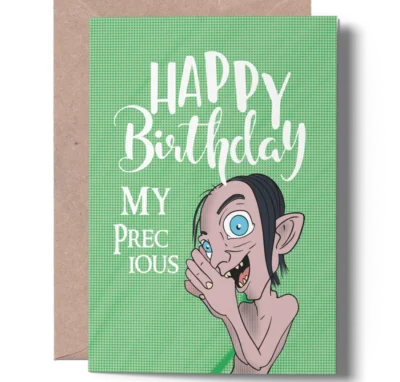 Happy Birthday Card joygreets Funny Lord of the Rings Birthday Card