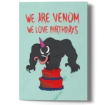 Funny Venom Birthday Card
