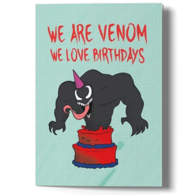 Funny Birthday Card joygreets Funny Venom Birthday Card