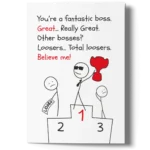 Funny Birthday Card for Boss