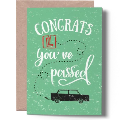 Driving Test Congratulations Card