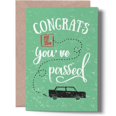 Driving Test Congratulations Card