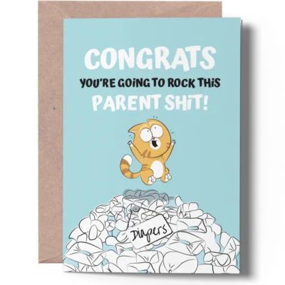 funny new baby card