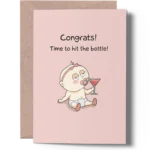 Funny New Baby Girl Card