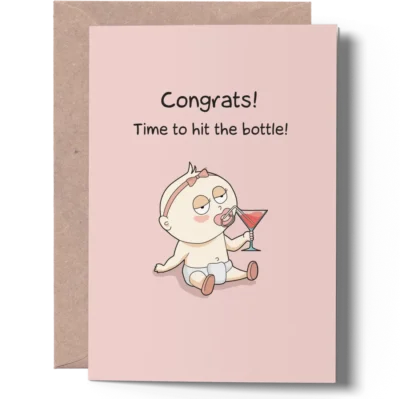 New Baby Girl Card joygreets Funny New Baby Girl Card