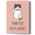 Funny Goodbye Card for Coworker