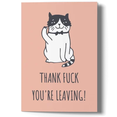 Funny Goodbye Card for Coworker