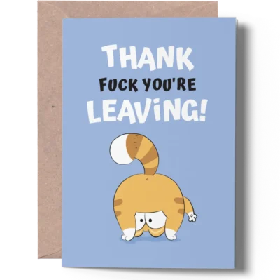 Funny Leaving Card joygreets rude leaving card for her