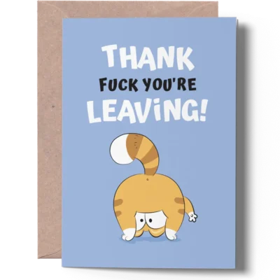 rude leaving card for her