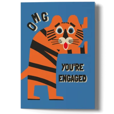 funny engagement card