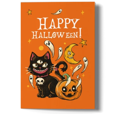 Halloween greeting card