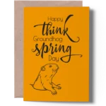 Happy Groundhog Day card