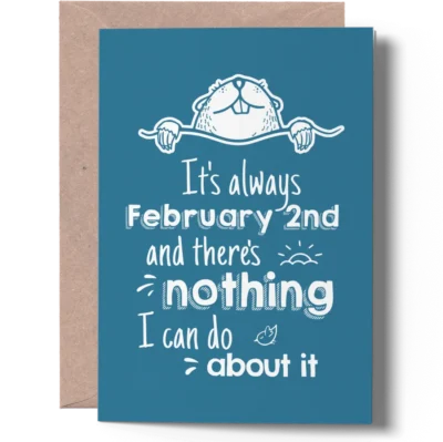 Happy Groundhog Day Greeting Card joygreets funny Groundhog Day card