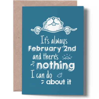 funny Groundhog Day card
